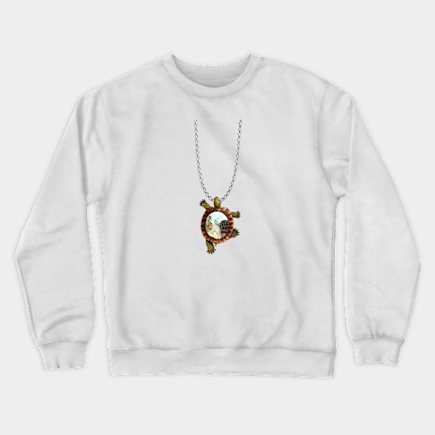 Turtle and Seahorse Pendant Crewneck Sweatshirt by KC Morcom aka KCM Gems n Bling aka KCM Inspirations